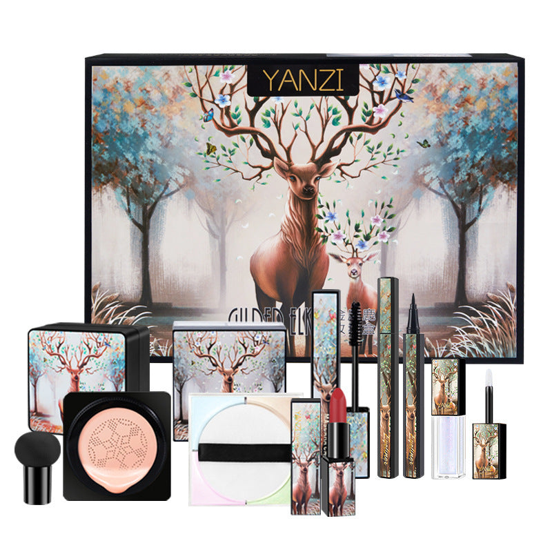 Elk Makeup Set Cosmetics Makeup Set Eye Shadow Plate Lipstick Full Set