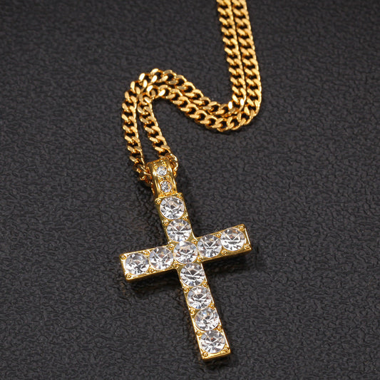 Hip Hop Men's Classic Cross Pendant