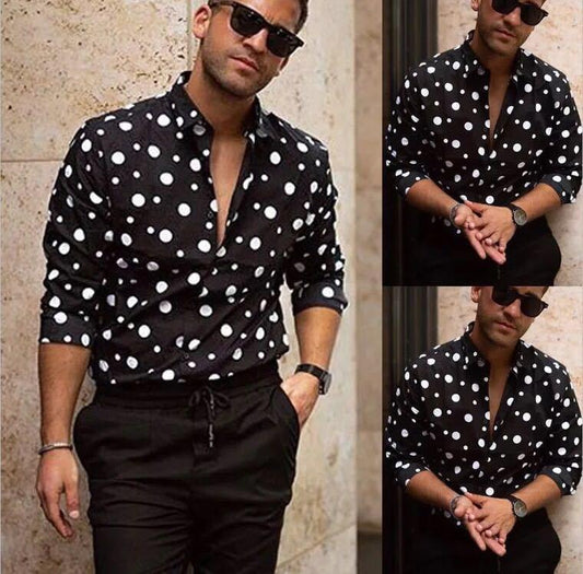 Polka Dot Long Sleeve Shirt