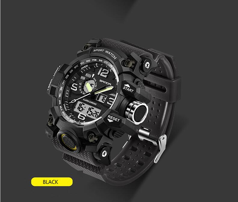 Military Men, Digital Sports Waterproof  LED  Watch