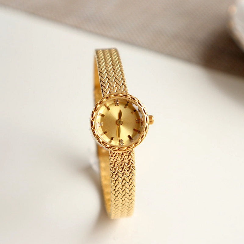 Simple Retro Special Interest Light Luxury Small Gold Women's Watch