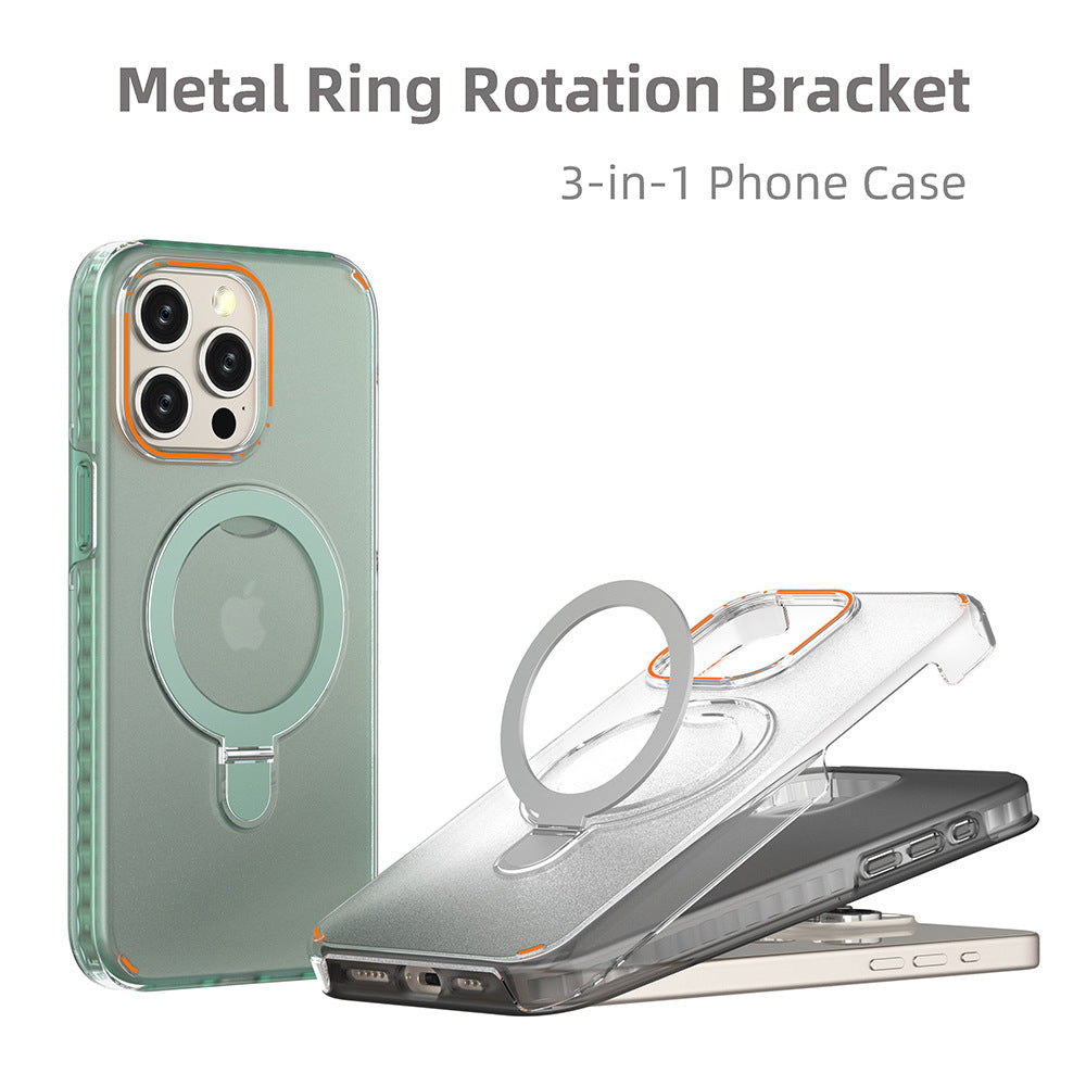 New Colorful Magnetic Bracket Phone Case With Holder Stand Cover