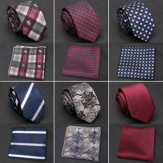 Neck Tie Set Hanky and Tie Multiple Color Options